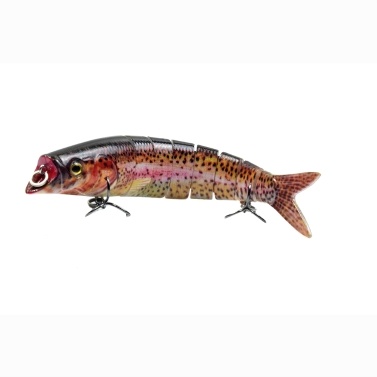 5.5in / 0.76oz  Bionic Multi Jointed Hard Bait S Swimming Action Fishing Lure 8 Segment Sinking Fishing Lure VIB Bait Crankbait 3D Eyes Lifelike Artificial Fishing Lures Hook with Treble Hooks Tackle