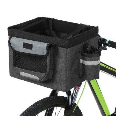 Foldable Bicycle Front Basket Removable Bike Pet Basket