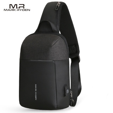 MARK RYDEN Portable USB Charge Anti-Theft Contrast Color Man Chest Pack