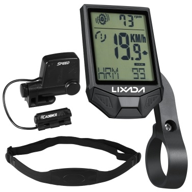 Lixada XH-BC335-LCD Cycling Wireless Computer with Heart Rate Sensor