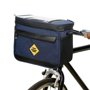 Cycling Insulated Bike Cooler Bag Water Resistant Bike Handlebar Bag Bike Basket Front Bag Pannier with Bike Phone Mount