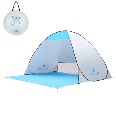 70.9x59x43.3 Inch Automatic Instant Pop-up Beach Tent Anti UV Sun Shelter Cabana for Camping Fishing Hiking Picnic