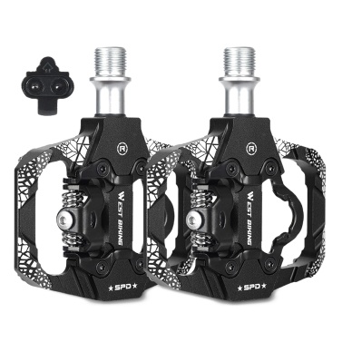 WEST BIKING 2-in-1 Double-sided Bike Lock Pedals