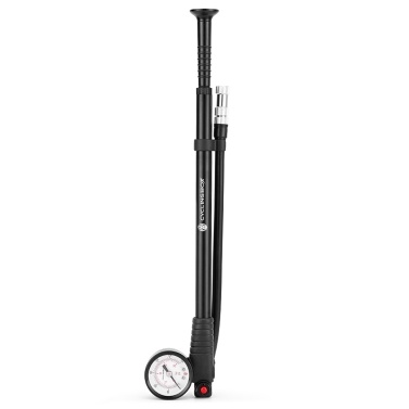 CYCLINGBOX Aluminum Alloy Bicycle Pump with Gauge High-Pressure Air Pump