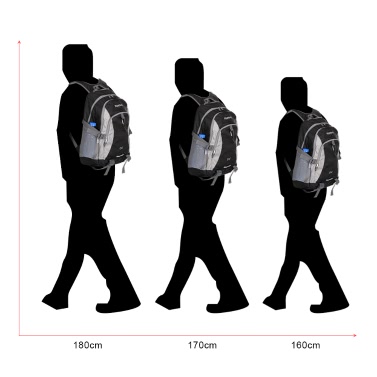 TOMSHOO 35L Outdoor Sport Backpack Nylon Pack Travel Bag