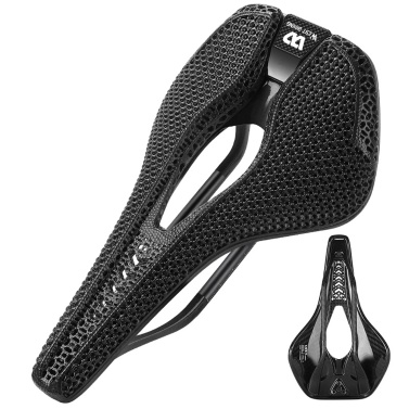 WEST BIKING Carbon Fiber 3D Printed Bicycle Saddle Breathable Bike Saddle Ultralight Road Bike Seat