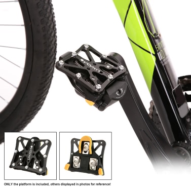Lixada 1 Paar Universal-Clipless Plattform Pedale Adapter für Shimano für Look für Zeit Clip-in-Pedale