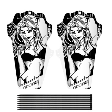 Bike Fender Mountain Road Bike Mud Guard Front and Rear Mudguard Cycling Rain Plate with 8 Fixing Straps Bike Accessories