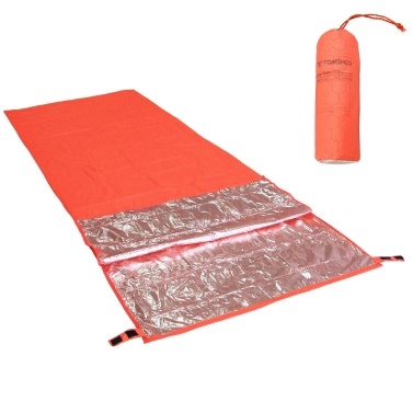 TOMSHOO Portable 200*72cm Outdoor Camping Reflective Lock Temperature Single Sleeping Bag