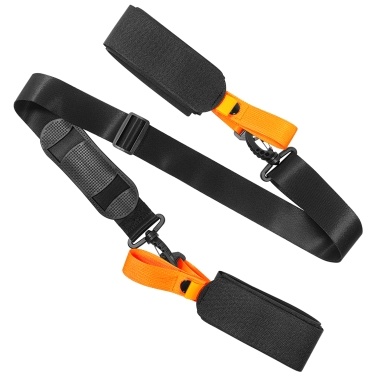 Ski Pole Carrying Strap Adjustable Ski Pole Shoulder Strap Skiboard Fixed Strap with Ant-Slip Pad