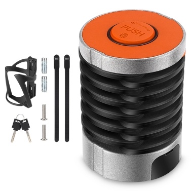 WEST BIKING Zinc Alloy Bike Password Lock Anti-theft Folding Code Lock with Mount Bracket for Mountain Bikes