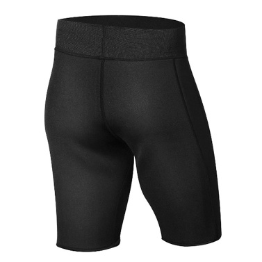 Men Sauna Shorts Body Shaper Slimmer Neoprene Athletic Yoga Pants Workout Sweat Shorts