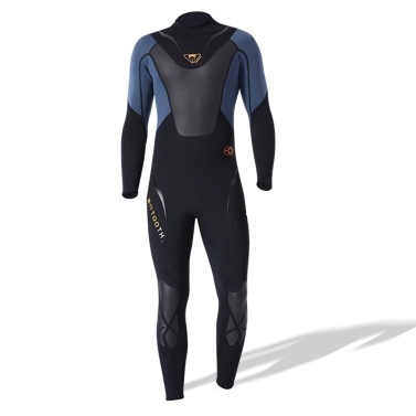 Men 3mm Neoprene Full-body Wetsuit with Back Zipper Diving Suit for Surfing Swimming Scuba Snorkeling