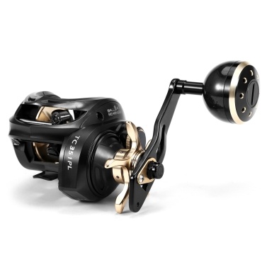 Carbon Fiber Baitcasting Reel 9+1BB Fishing Reel High Speed 6.3: 1 Gear Ratio Magnetic Brake System Baitcaster Reel For Right Hand