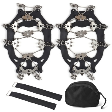 32-Tooth Ice Claw Stainless Steel Anti-Slip Shoe Cover Snow Anti-Slip Device Anti-Slip Chain