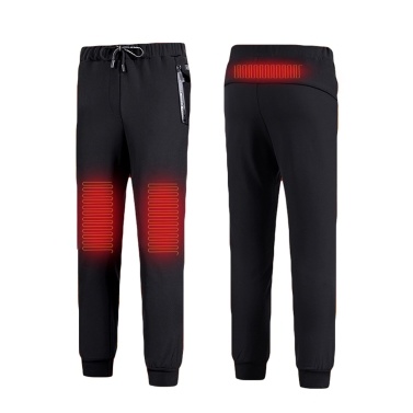 USB Electric Heated Trousers 3 Heating Zones Winter Warming Pants Temperature Adjustable Electric Thermal Clothing Outdoor Camping Fishing Hiking Heating Trousers