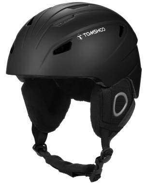 Ski Helmet with Removable Goggles Inner Lining and Ear Pads Lightweight Snowboard Helmet for Men and Women for Snowboarding and Biking