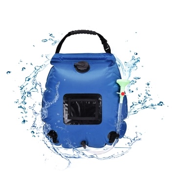 Solar Camping Shower Bag Solar Heated Travel Shower Bag Foldable Lightweight Portable Bag