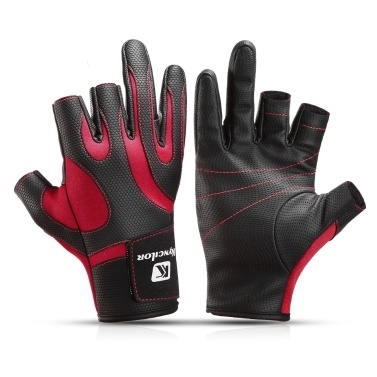 Outdoor Gloves Anti-slip Gloves Winter Fishing Mittens Adjustable Gloves Warm for Ice Fishing Fly Fishing Shooting Photography Hiking