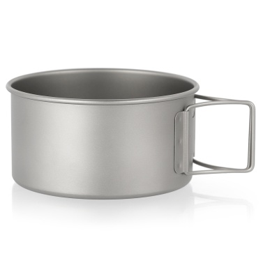 Titanium Bowl with Folding Handles Dinner Food Container