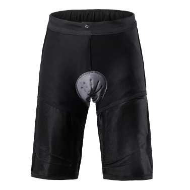 Men's Detachable Padded Bike Shorts with Pockets Breathable Biking Shorts