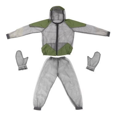 Outdoor Mosquito Repellent Suit Bug Jacket  Mesh Hooded Suits
