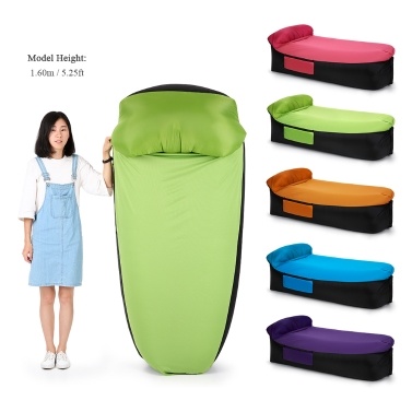 Inflatable Lounger Portable Air Beds Sleeping Sofa