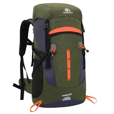 50 L Outdoor Sport Backpack Waterproof Mountaineering Backpack Large Capacity Sports Vest Ultralight Riding Bag Women Men Breathable Jogging Sport Backpack