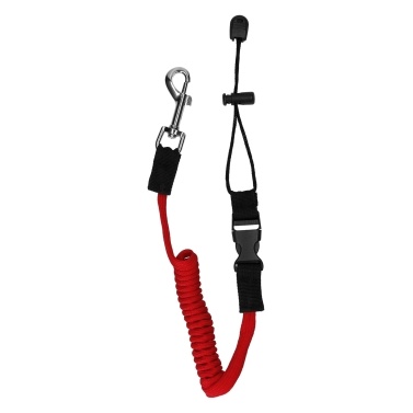 Stretchable Paddle Leash with Spring Hook Retractable Fishing Poles Leash Safety Rope for Kayak Canoe Boat