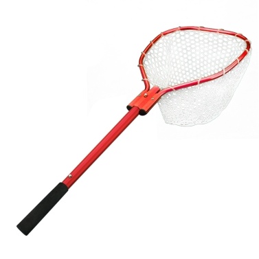 Fishing Net Retractable Fishing Brail Landing Net EVA Handle Fishing Nets Tools Folding Dip Net Accessories