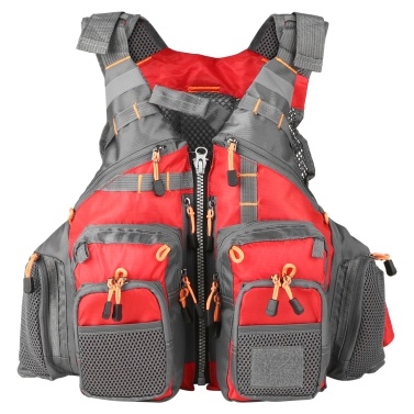 Aomiun Outdoor Breathable Padded Fishing Life Vest Superior 209lb Bearing Life Safety Jacket Swimming Sailing Waistcoat Utility Vest Floatation Floating Device