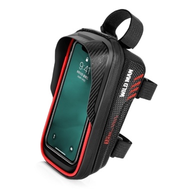 WILD MAN Bike Waterproof Phone Bag Bicycle Cycling Frame Bag