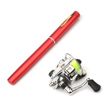 1M / 1.4M Pocket zusammenklappbar Angelrute Reel Combo