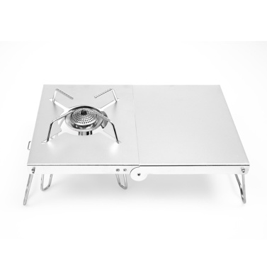 Outdoor Windproof Folding Camp Stove Stand Cooking Station Table for Camping Hiking Backpacking Picnic