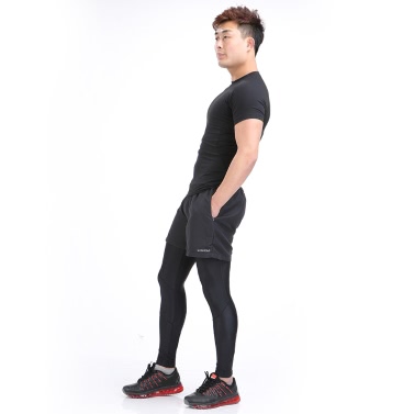 Lixada Men atmungsaktive & Schweiß absorbierende Sport Shorts Freizeit Shorts für die Ausführung von Fitness-Studio