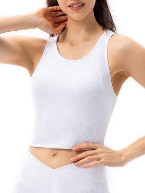 Women Yoga Tank Tops with Built in Bra Crop Sports Vests