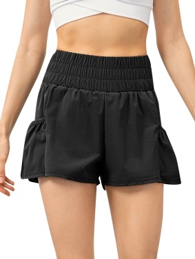 2-in-1 Women Running Shorts with Pockets Sports Shorts