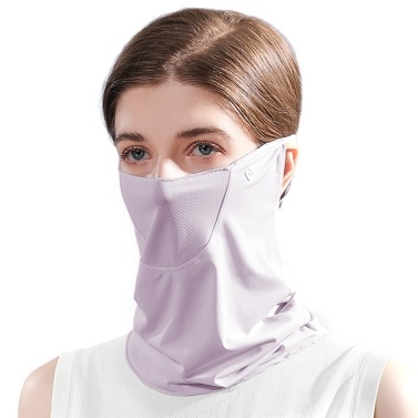 Women Summer Face Cover UV Protction Earloop Neck Gaiter Breathable Face Scarf Balaclava for Outdoor Sports