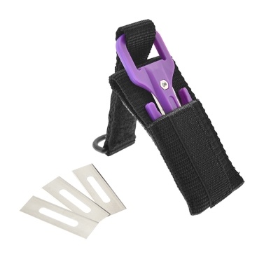 Diving Cutter with Storage Pouch High Safety Fishing Net Line Cutter for Scuba Diving