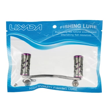 Lixada Fishing Tools Strong Aluminum Alloy Fishing Reel Handle Left and Right Handle Interchangeable for Baitcasting Fishing Reel Rocker