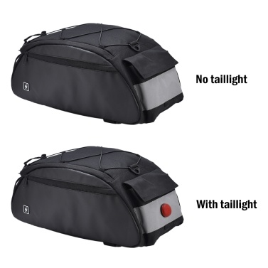 10L Bike Rack Bag Waterproof Cycling Bike Rear Seat Cargo Bag Bike Trunk Pack Shoulder Carry Bag