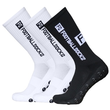 3 Packs Sports Socks Athletic Stockings Anti-slip Quick Dry Football Soccer Socks For Football Basketball Hockey Running Cycling Mountaineering Marathons