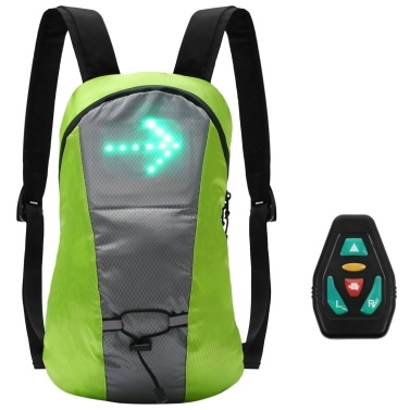 Wireless LED Signal Light Direction Indicator USB Rechargeable LED Turn Signal  Backpack Attached Light