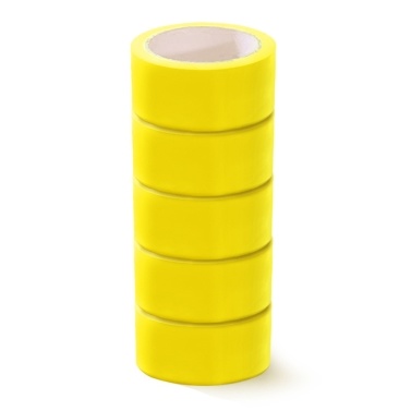 5 Rolls 1.8 In X 19.7 Yds PVC Marking Tape Safety Warning Tape for School Gym Dance Floor