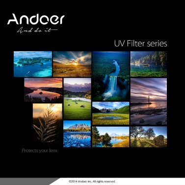 Andoer 77mm UV Ultra-Violet Filter Lens Protector for Canon Nikon DSLR Camera