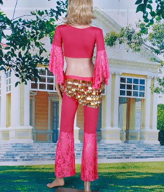 Tops Waist Link and Trousers for Belly Dance