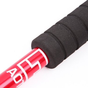 7075 Aluminum Alloy Adjustable Telescopic Hiking Walking Stick Trekking Pole Alpenstock 3 Section Anti-shock Anti-skid Ultra-light Black