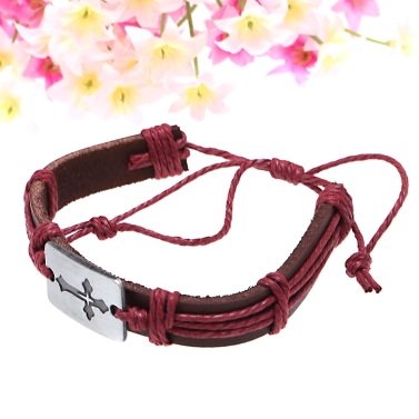 Mode-Legierung Frauen Männer Leder-Armband Armreif