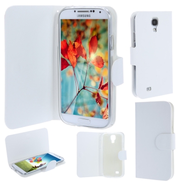 Elegante künstliche Leder Flip Case/Cover für Samsung Galaxy S4 i9500/i9505 rot