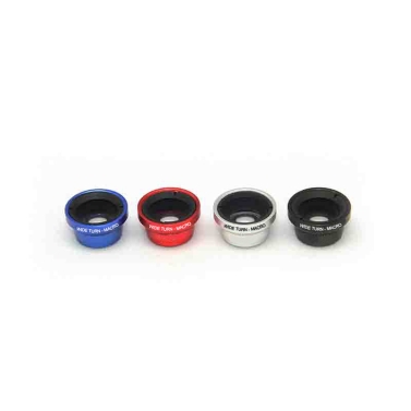 2 in 1 Telefon Foto Kamera Linse 0,67 X Weitwinkel + Makro für Handys iPhone 5 5 s 4 4 s Samsung rot
